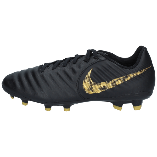 zapatos de futbol nike negro con dorado
