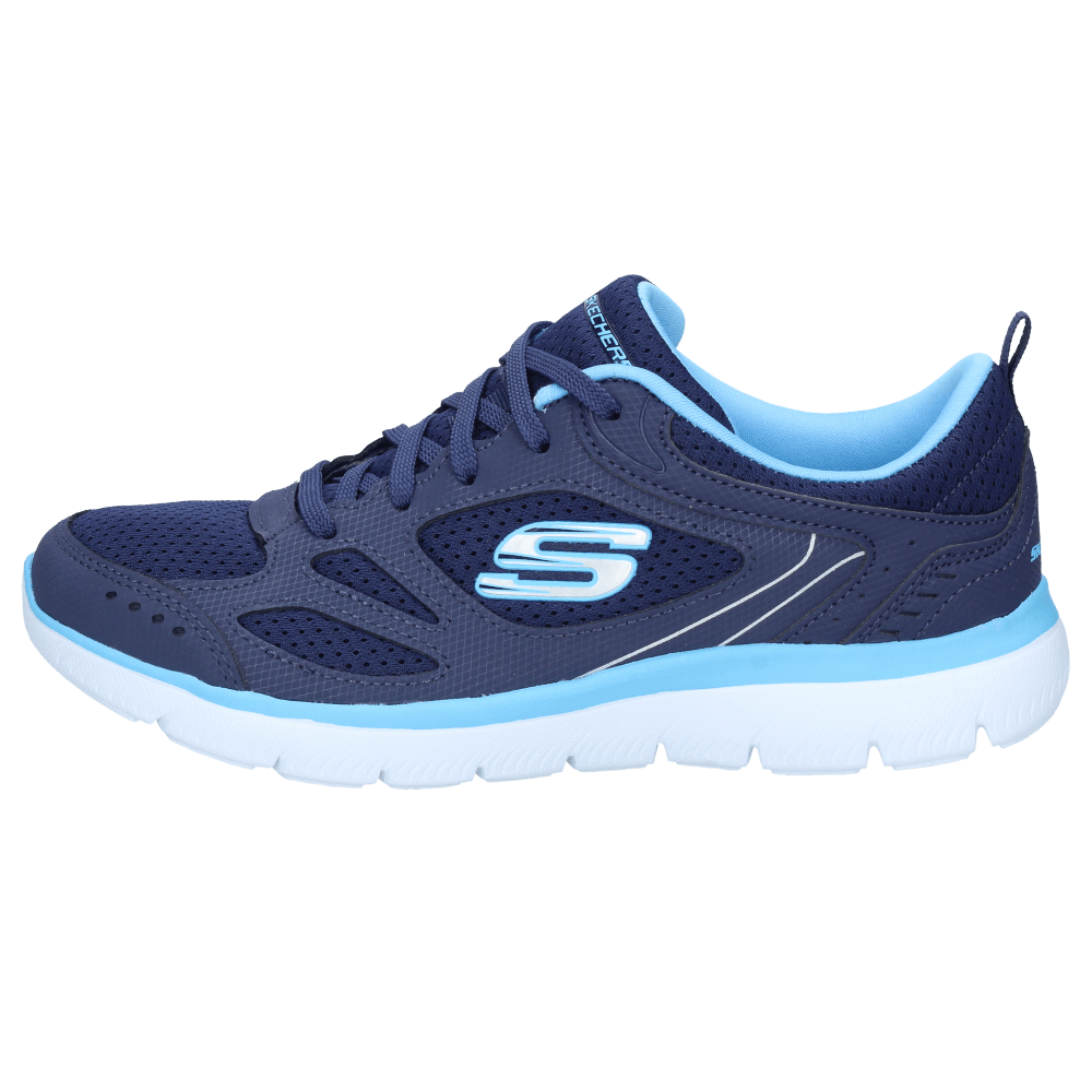 Zapatillas Skechers Mujer Running Summits Suited Azul Navy - Patuelli skechers baratos mujer