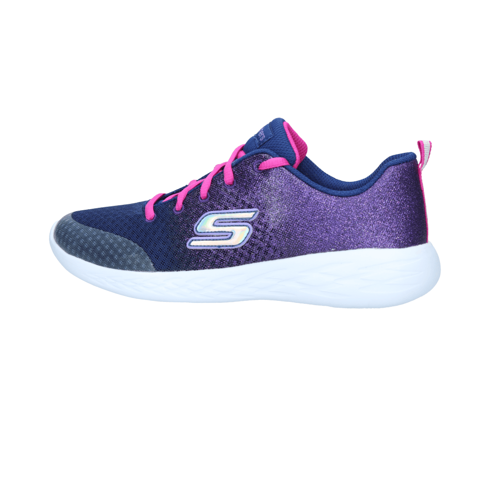 Zapatilla Skechers Niñas Urbana Go Run 600 Sparkle Speed Negro Morado - Patuelli skechers go run 600 mujer