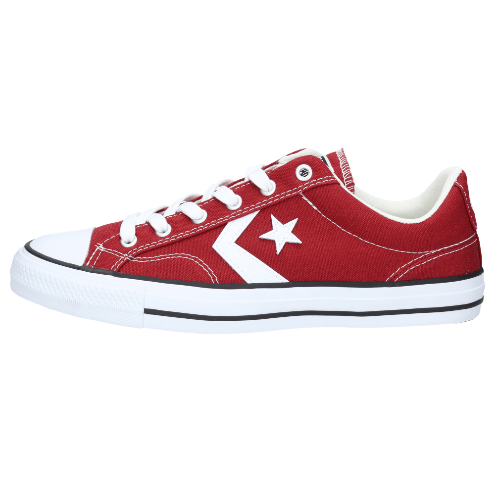 converse grises con rojo