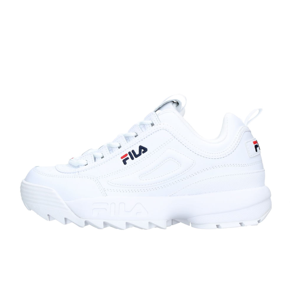 Zapatilla Fila Hombre Urbana Disruptor Ii Premium Blanca -